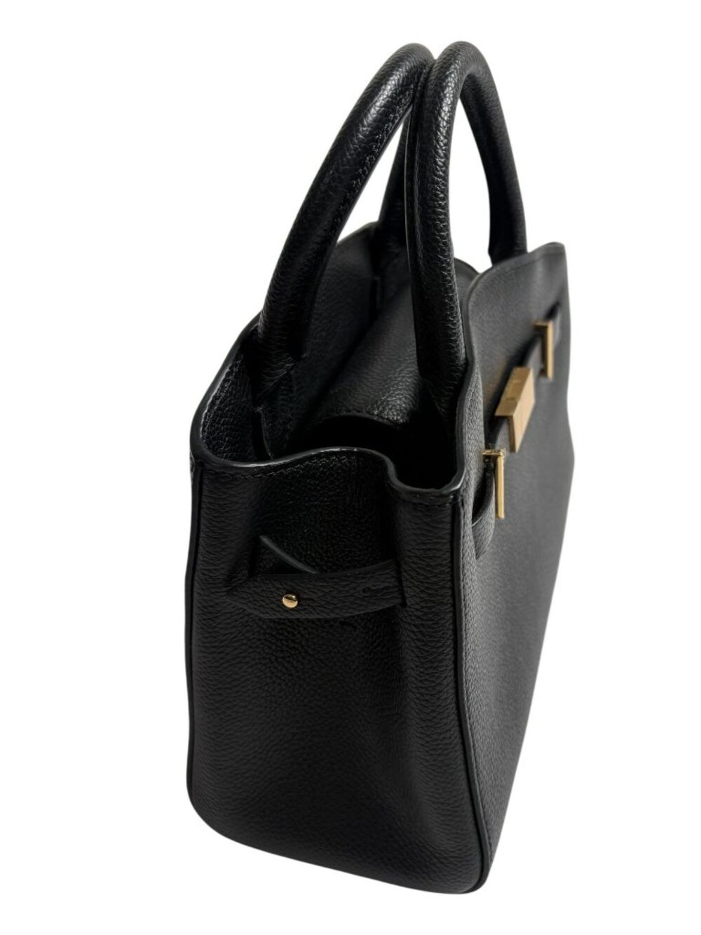 Demellier The Small Hudson in Black Small Grain Leather - Picture 3 of 9